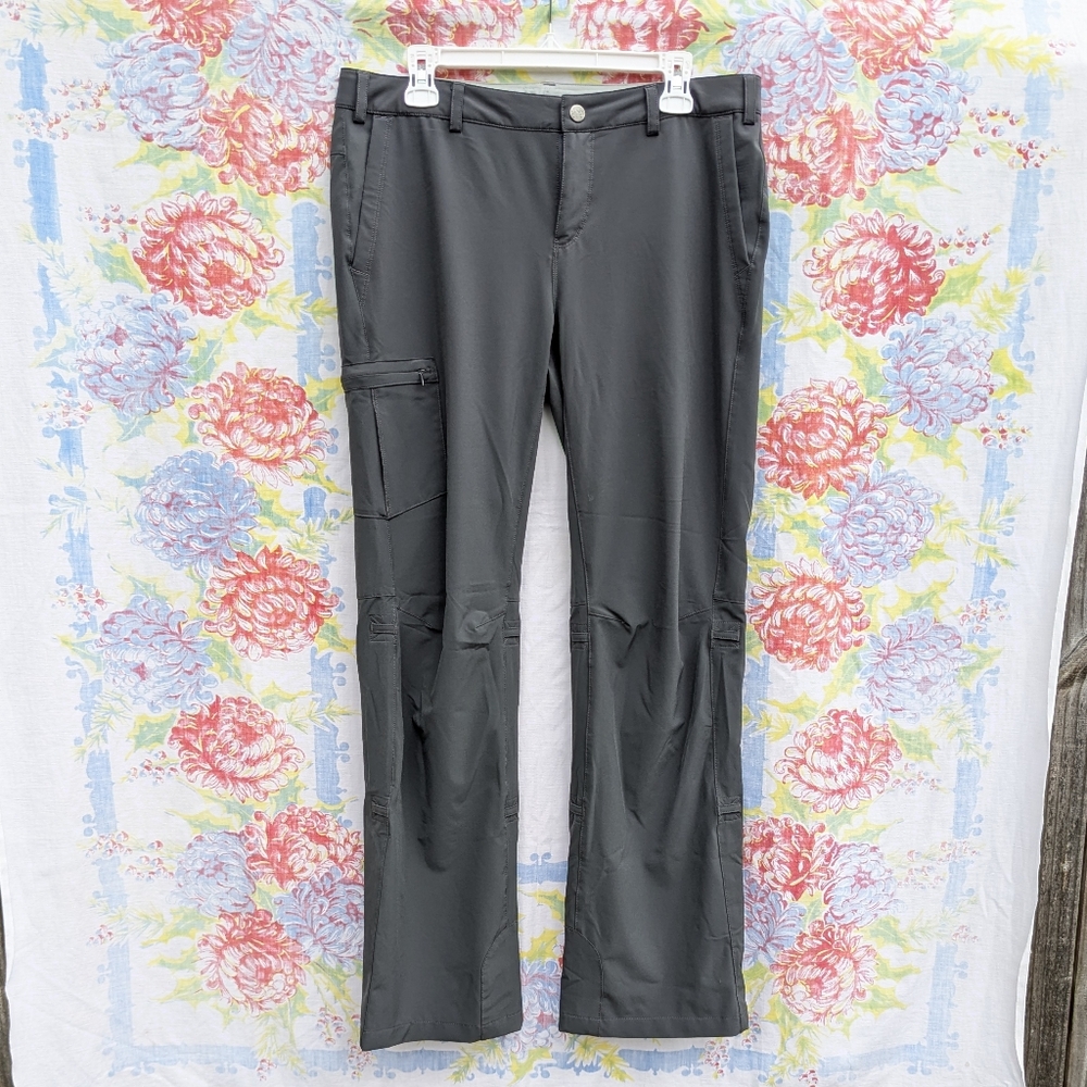 REI Size 12 Dark Gray Hiking Pants with waist & length conversion boot cut